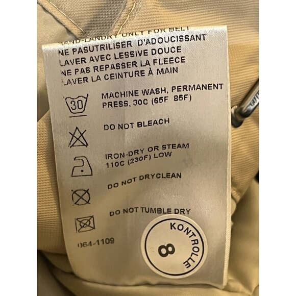 Bogner Beige Polyamid Pants US 56 With Zipper Details & Belt NEW Insulated - Picture 5 of 15